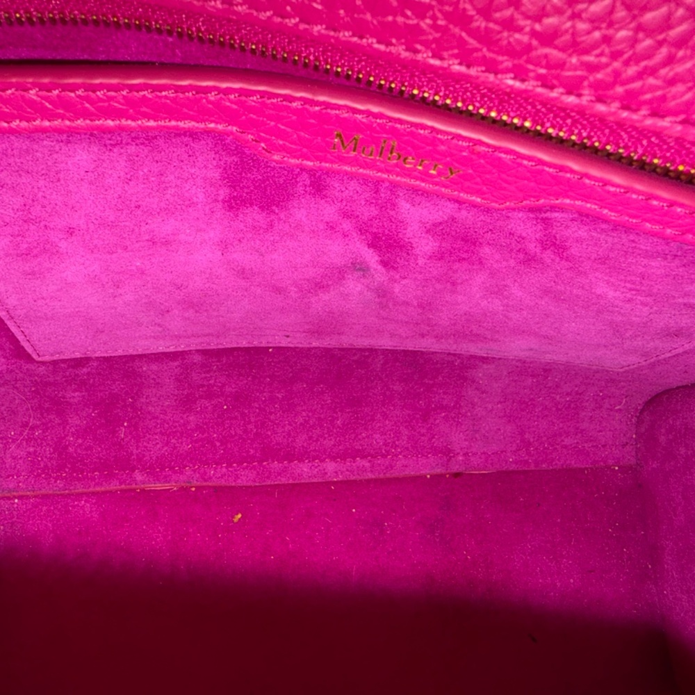 Mulberry Mini Zipped Bayswater in Mulberry Pink - Picture 3 of 7